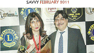 Dr. Rishma And Dr. Hrishikesh Pai at the Lions Award 2011